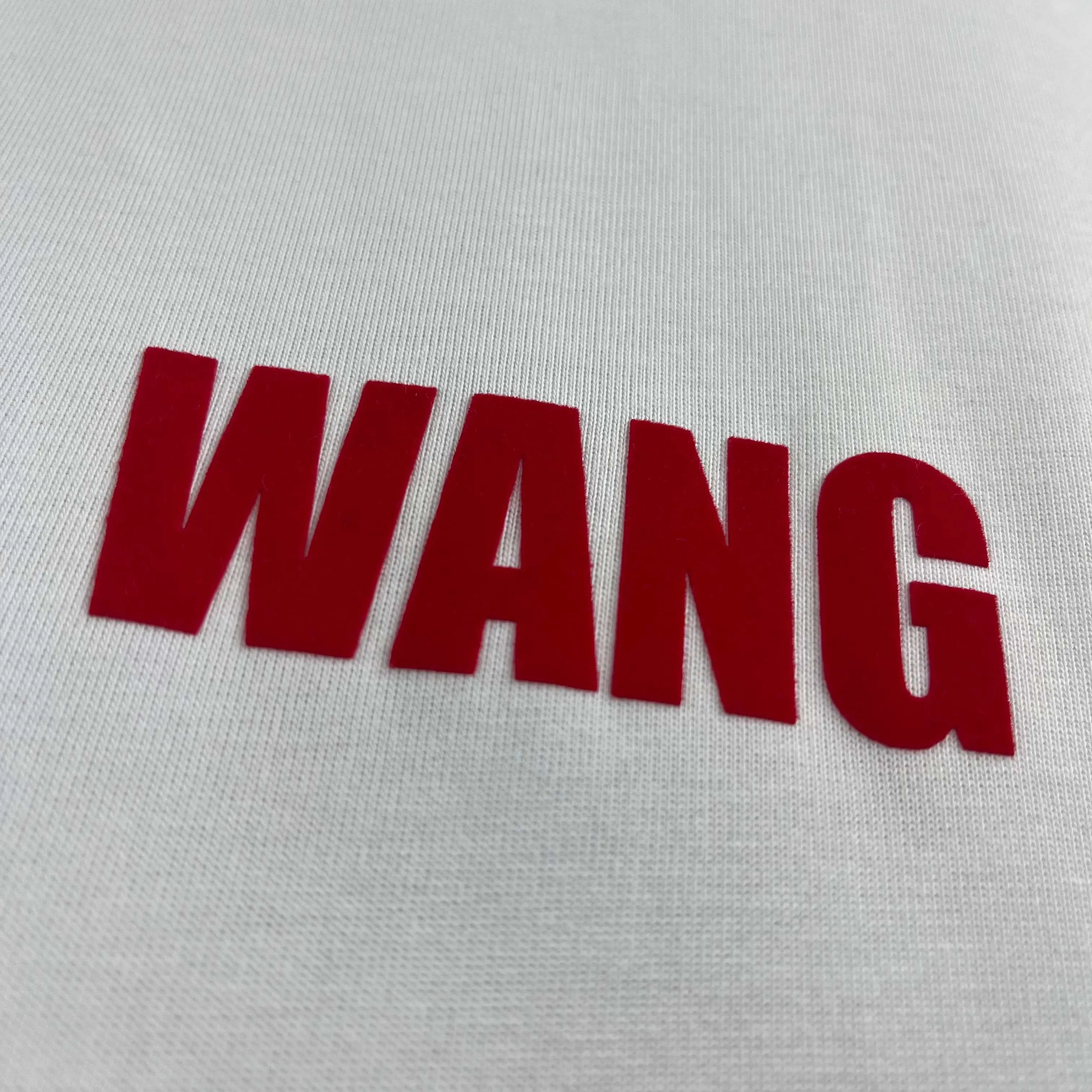 * * *alexan 2026 New Arrival wang logo T Same Style ：Black White Size： S （90-130 ） M （120-150 ） L （140-165 ） XL （160-180 ） XXL （180 ）